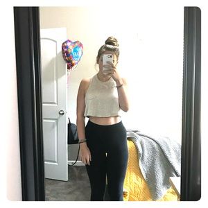cream crop top